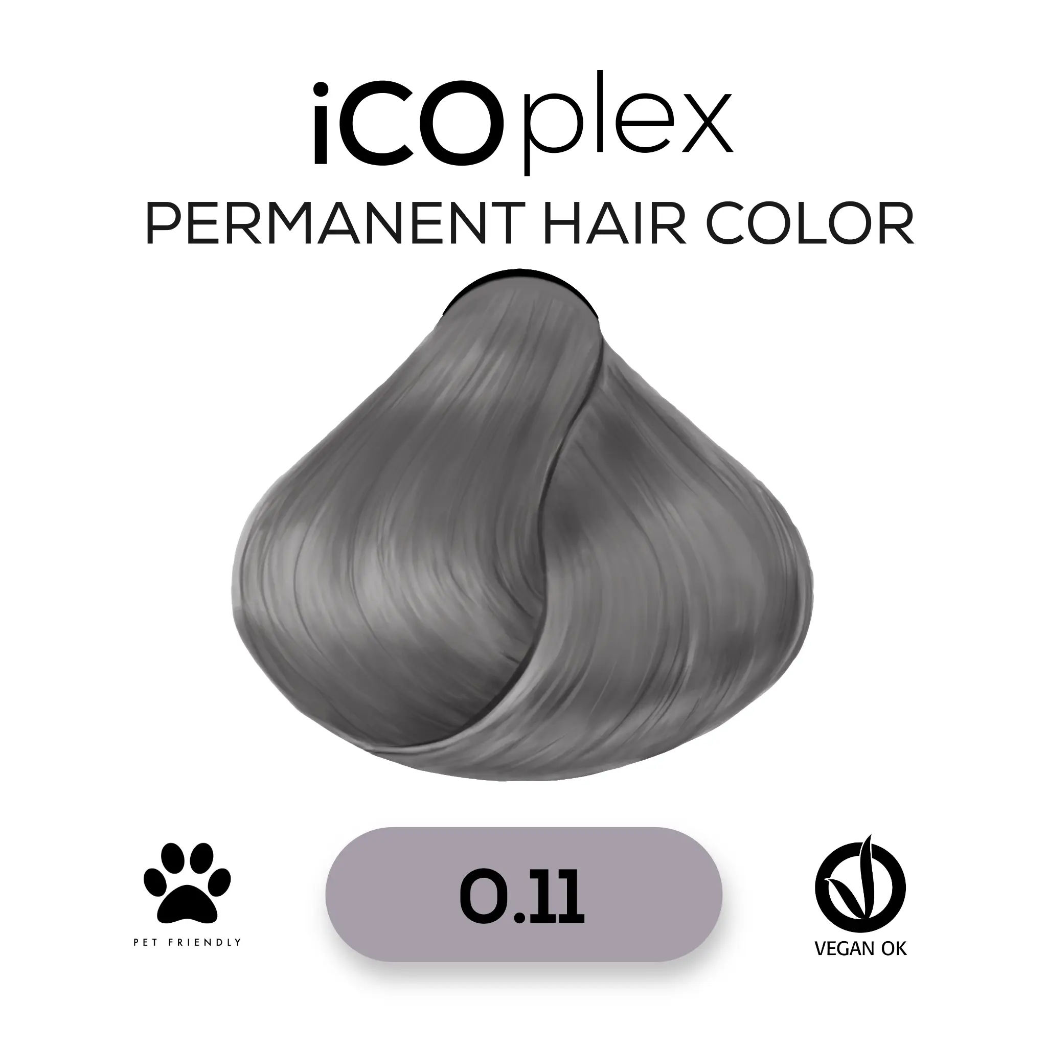 iCOplex Haircolor 0.11 - 100ml Corrector Intense Ash