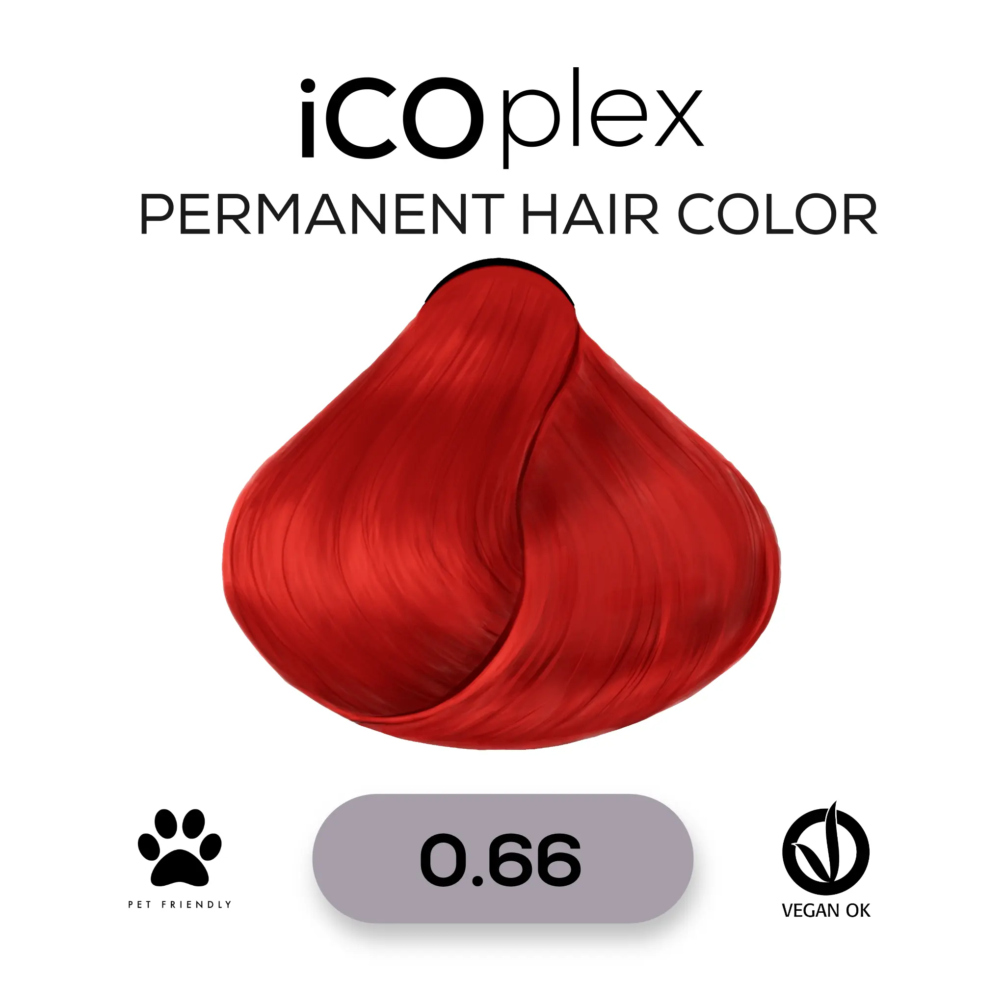 iCOplex Haircolor 0.66 - 100ml Corrector Intense Red