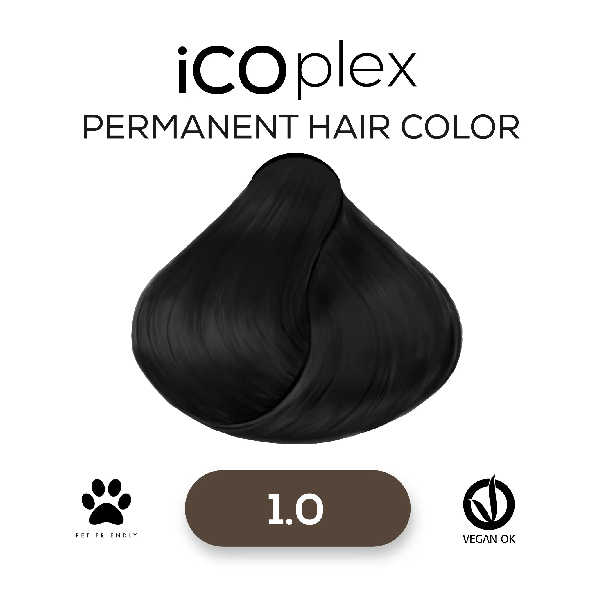 iCOplex Haircolor 1.0 - 100ml Schwarz