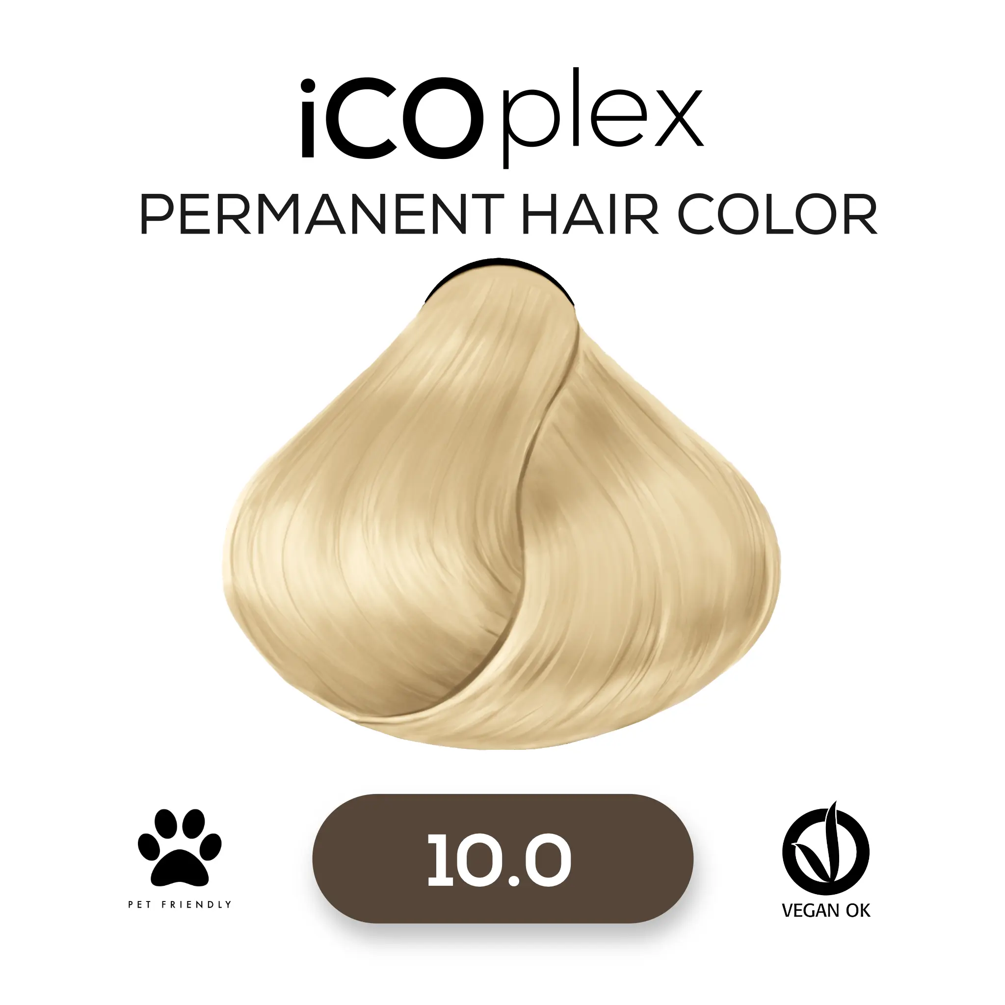 iCOplex Haircolor 10.0 - 100ml Platinblond Natur