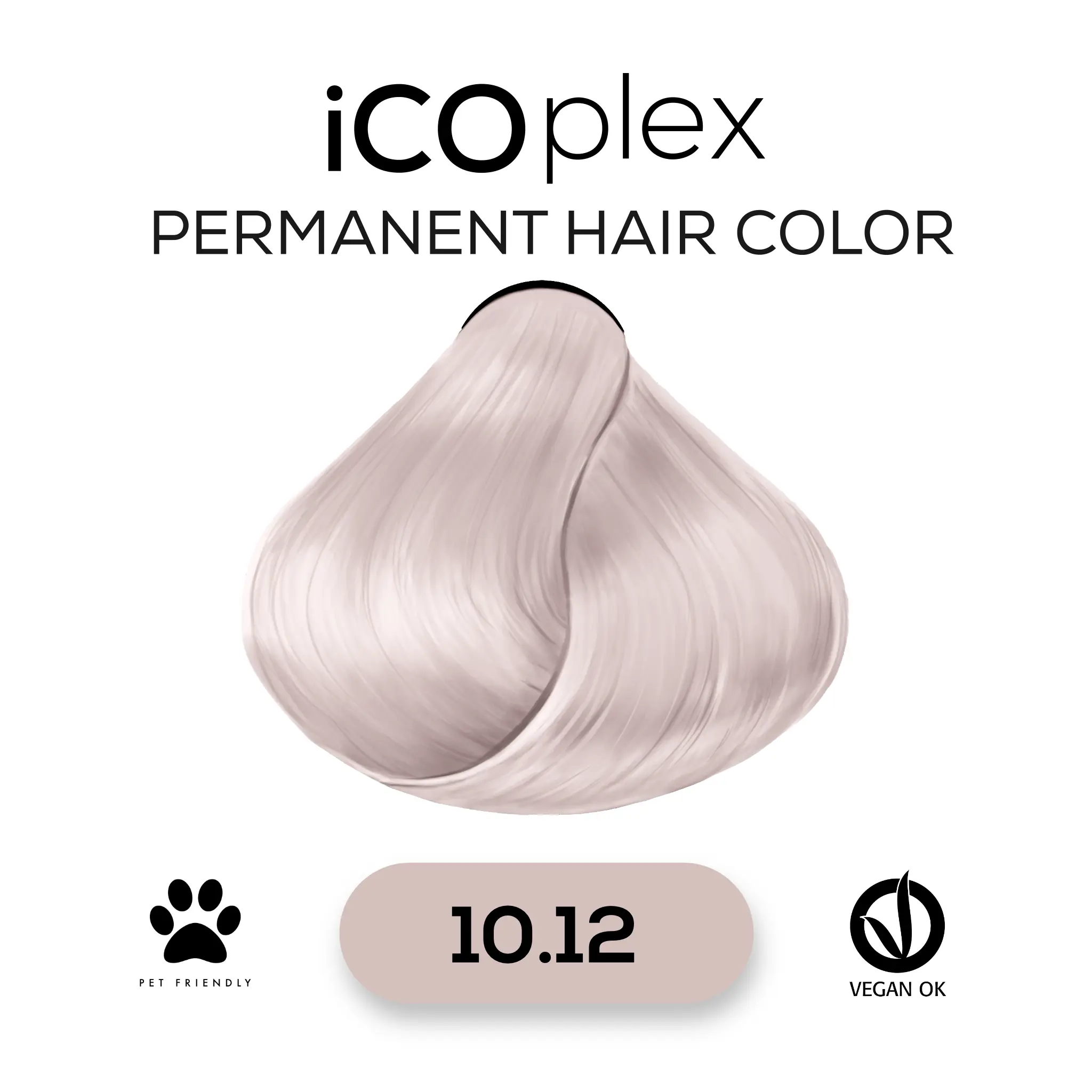 iCOplex Haircolor 10.12 - 100ml Asch Perl Platin Blond 