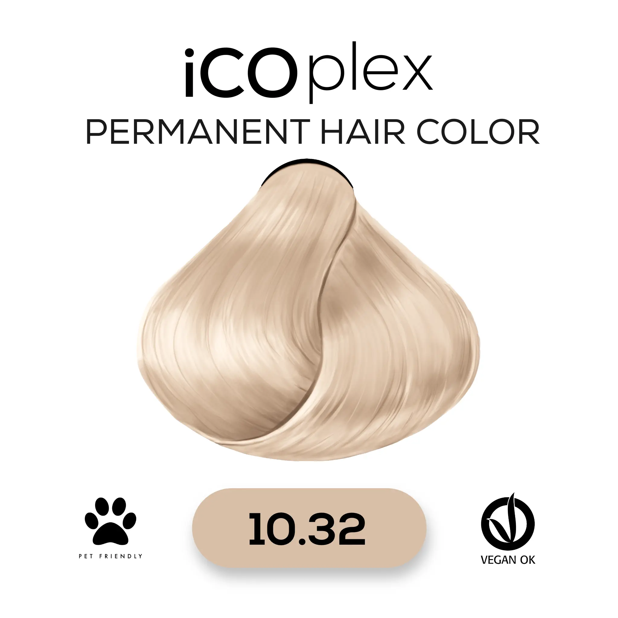 iCOplex Haircolor 10.32 - 100ml Beige sehr Hellblond