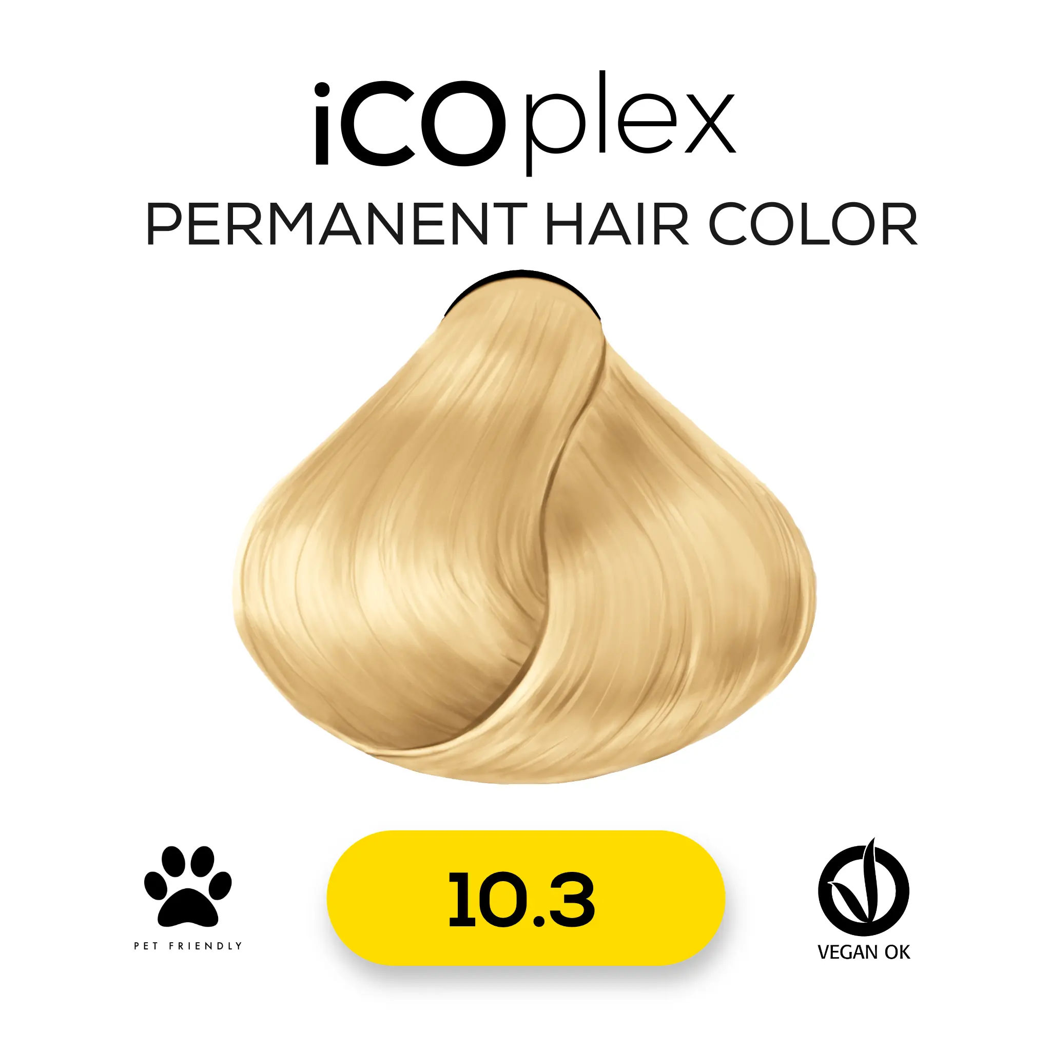 iCOplex Haircolor 10.3 - 100ml Gold sehr Hellblond