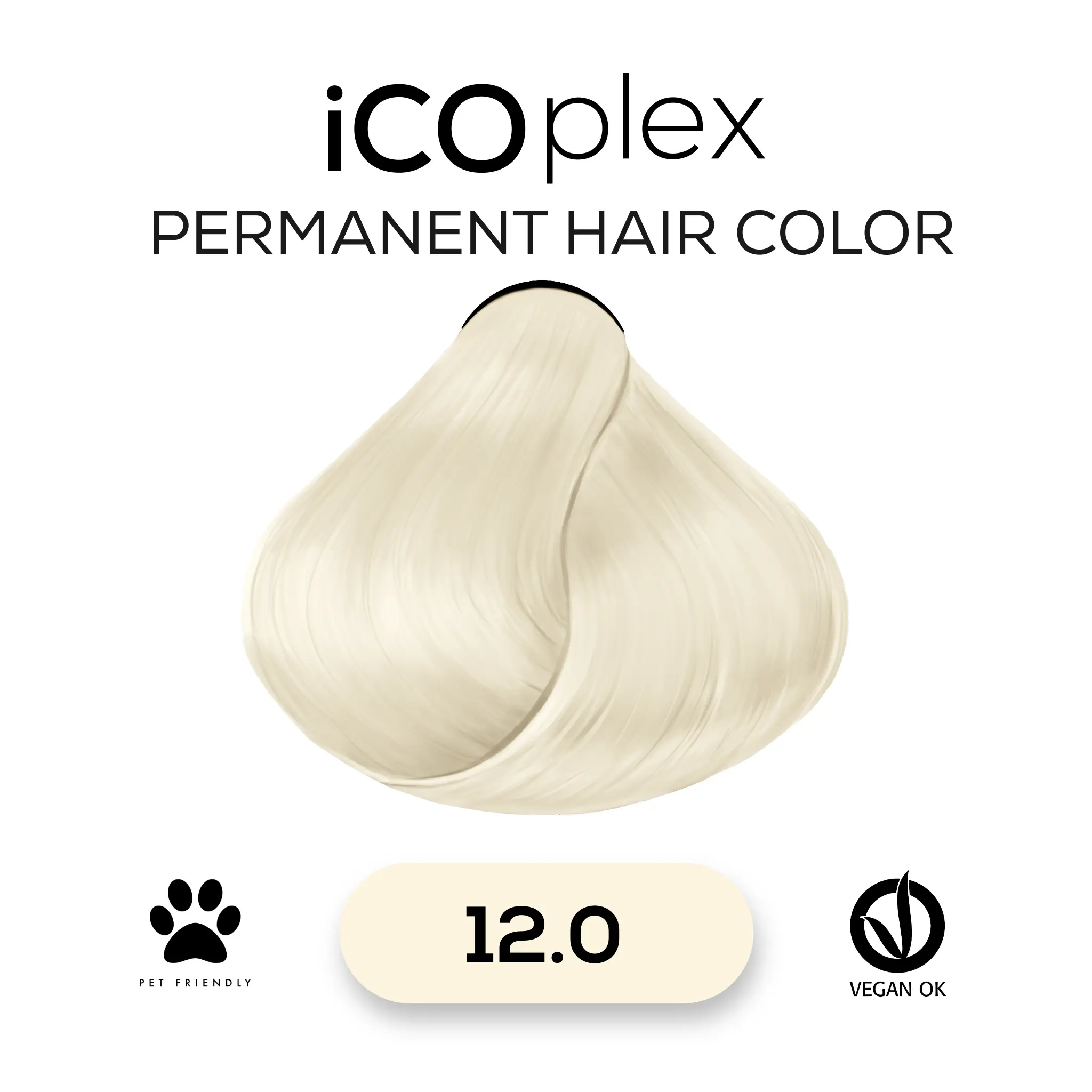 iCOplex Haircolor 12.0 - 100ml Extrem Blond natürlich