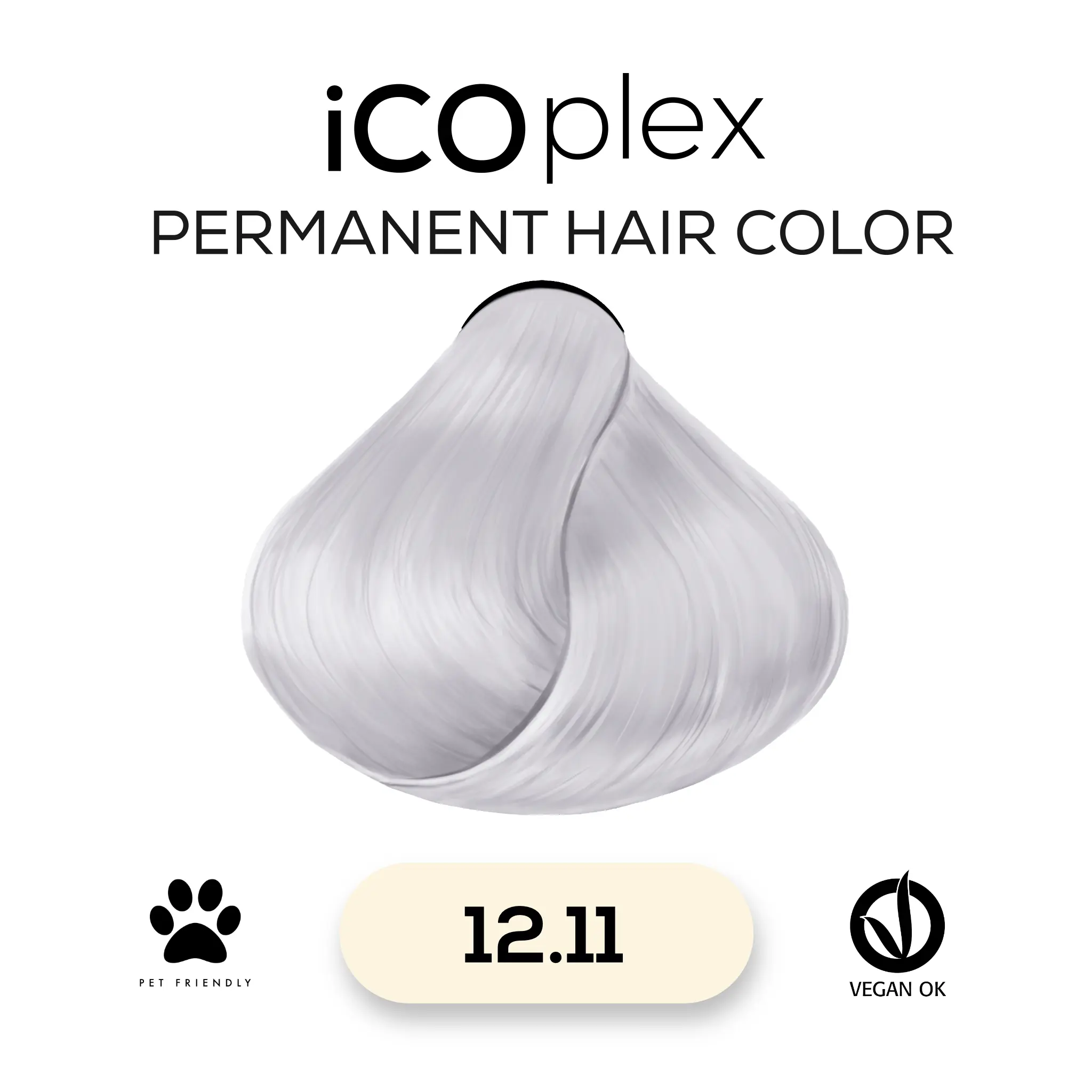 iCOplex Haircolor 12.11 - 100ml Extrem Blond Asch Intensiv