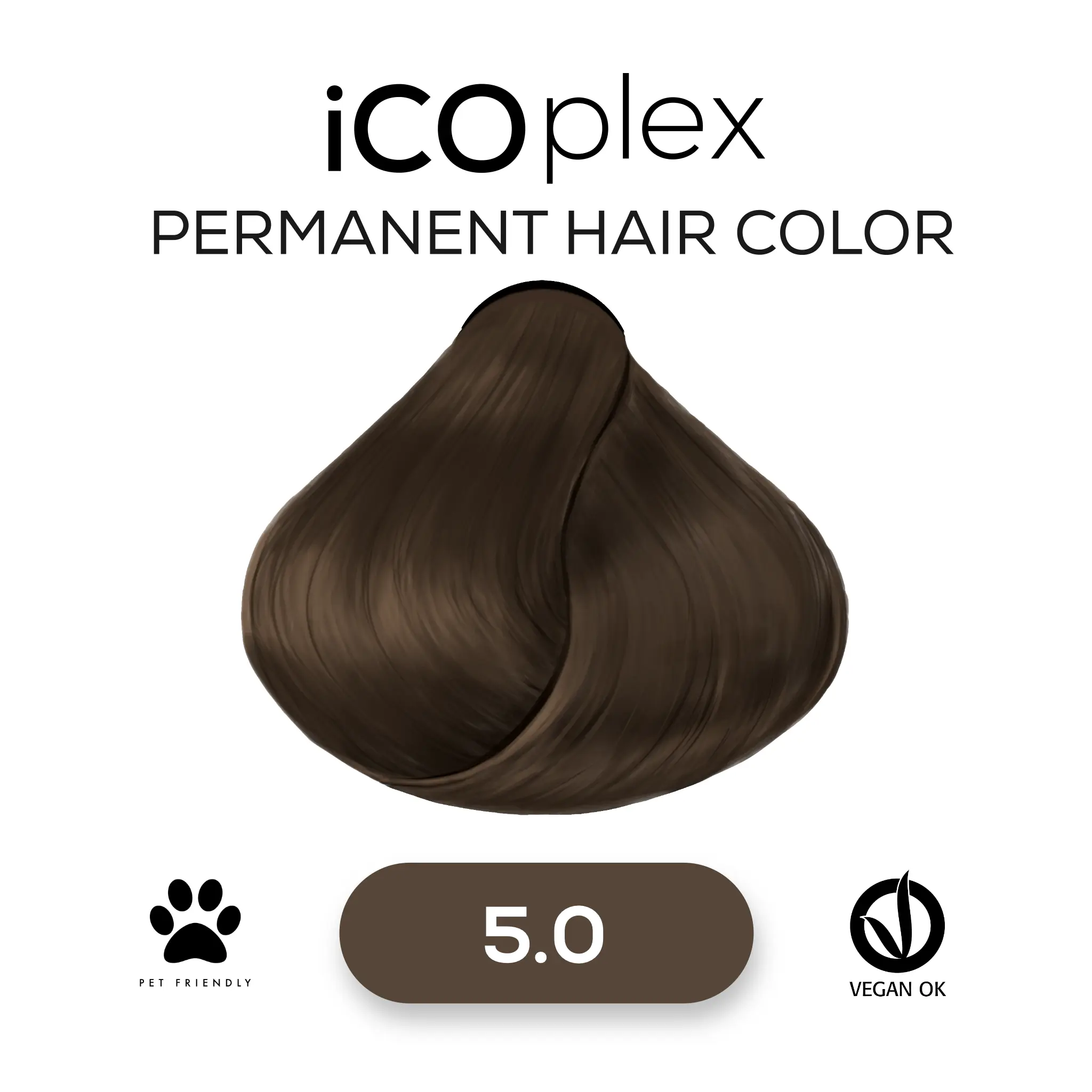 iCOplex Haircolor 5.0 - 100ml Hellbraun