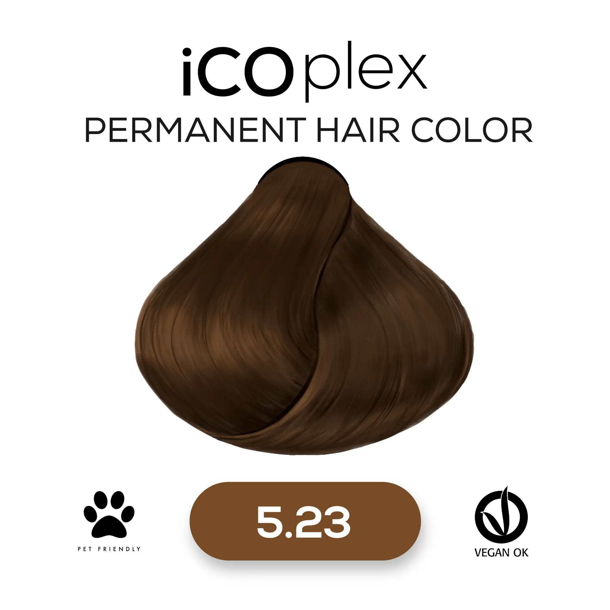 iCOplex Haircolor 5.23 - 100ml Mandel Hellbraun