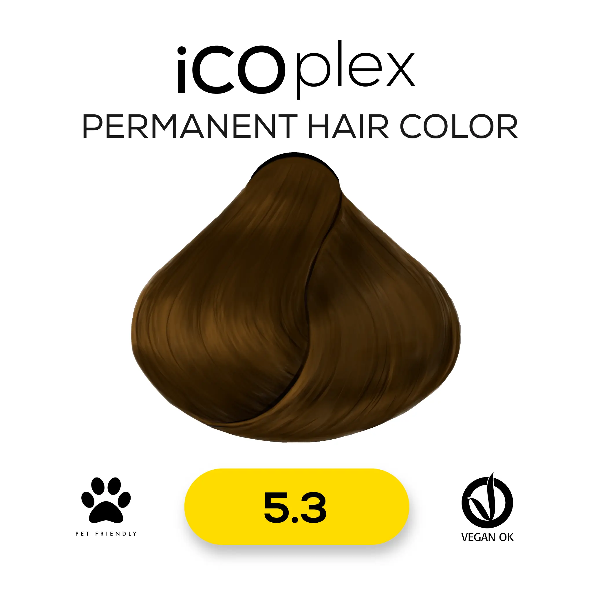 iCOplex Haircolor 5.3 - 100ml Gold Hellbraun