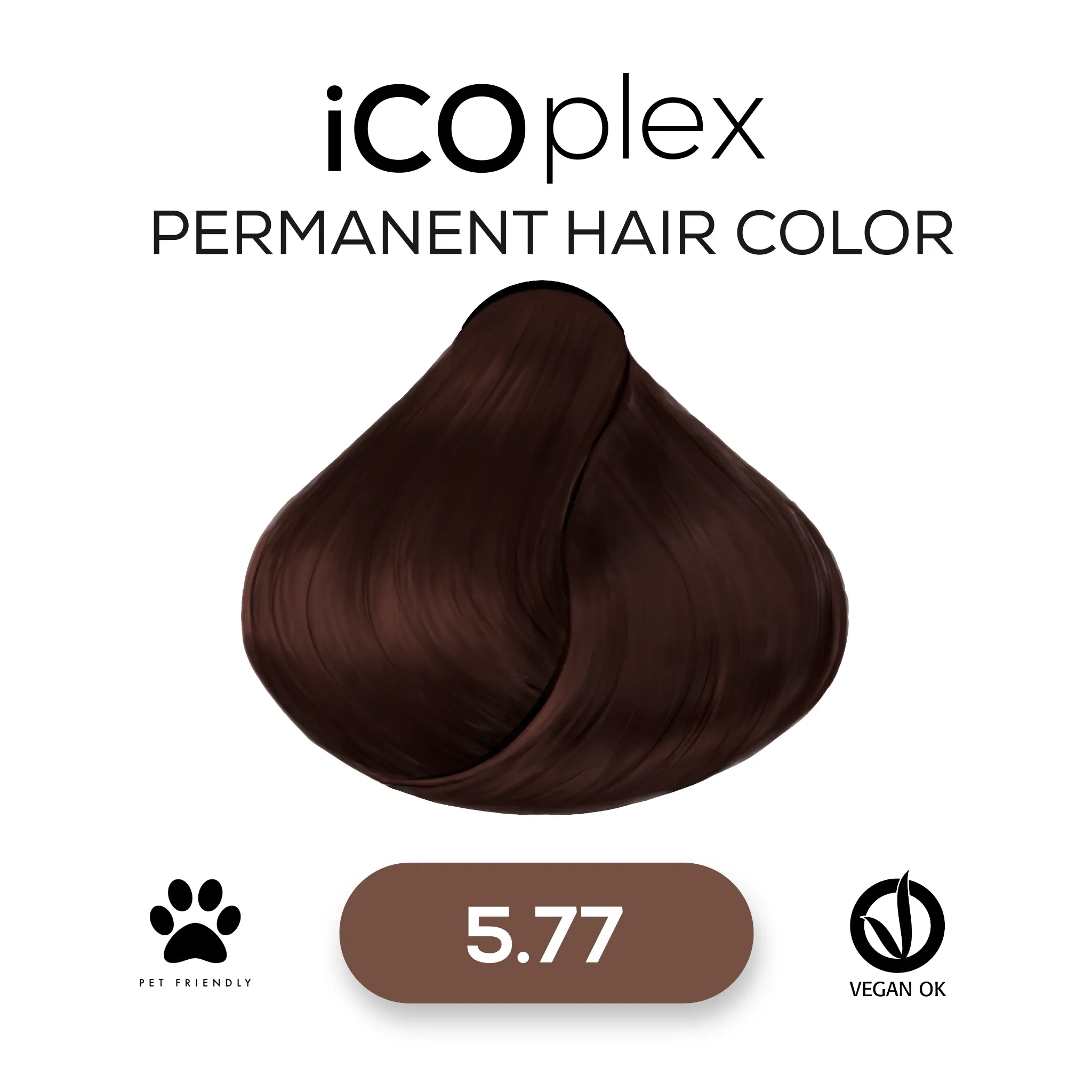 iCOplex Haircolor 5.77 - 100ml Hellbraun Intensiv