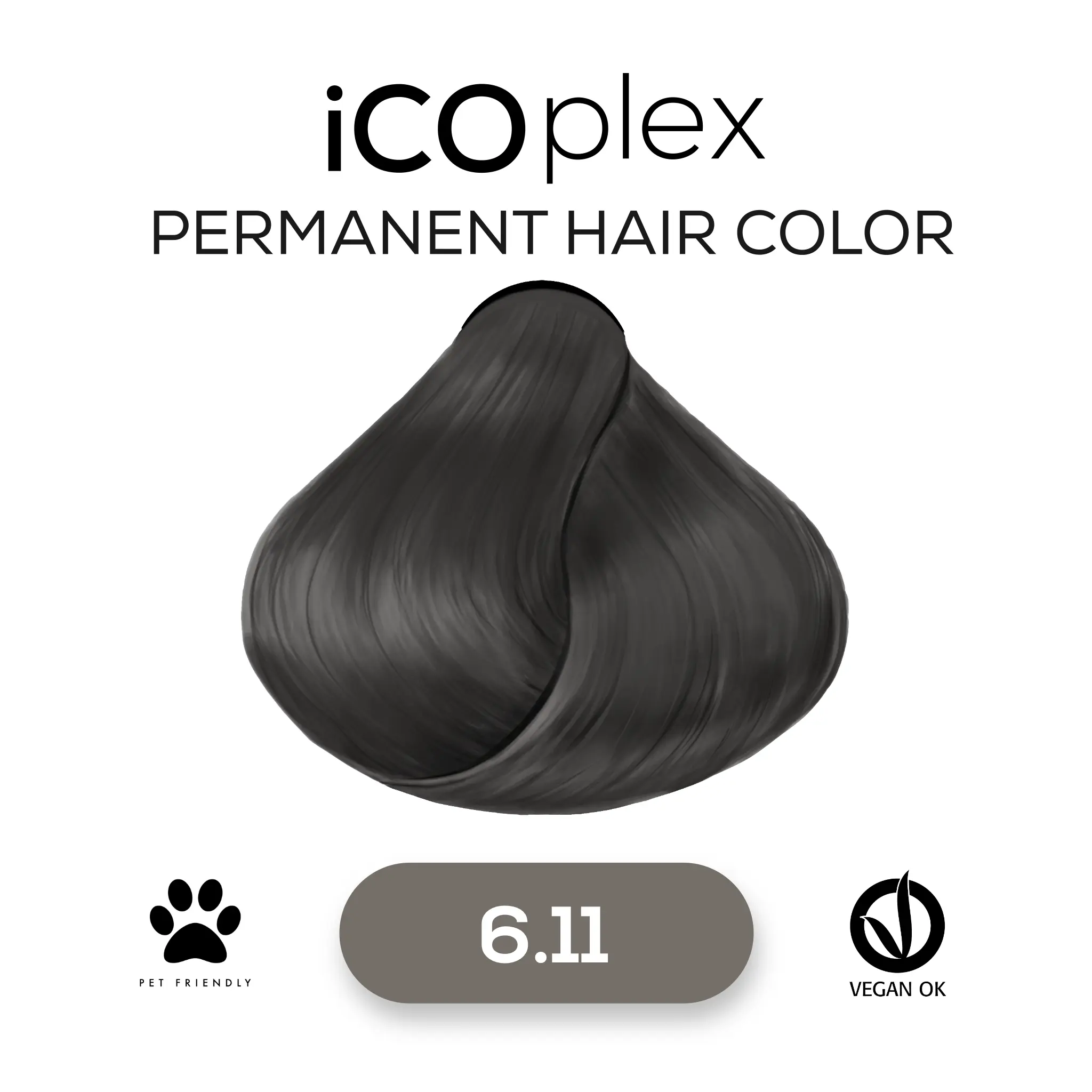 iCOplex Haircolor 6.11 - 100ml Asch Dunkelblond Intensiv