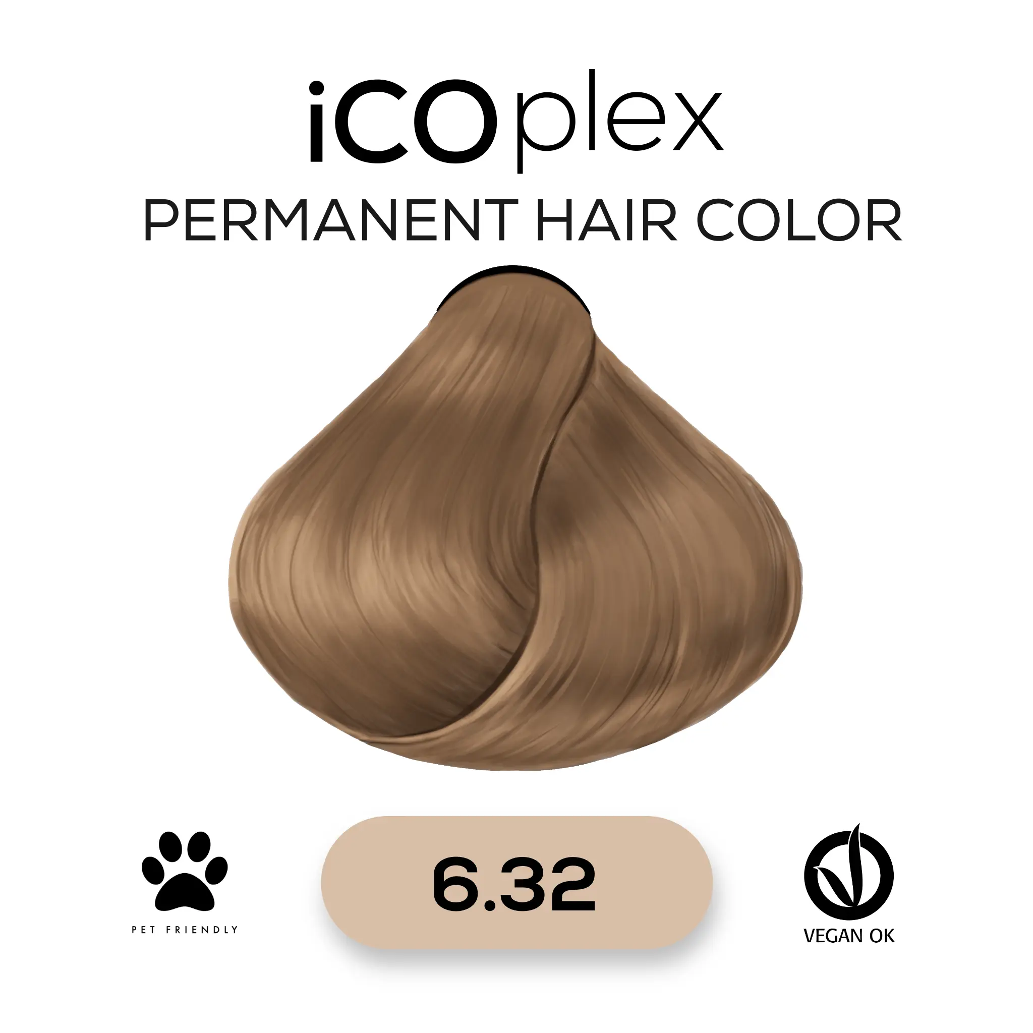 iCOplex Haircolor 6.32 - 100ml Beige Dunkelblond