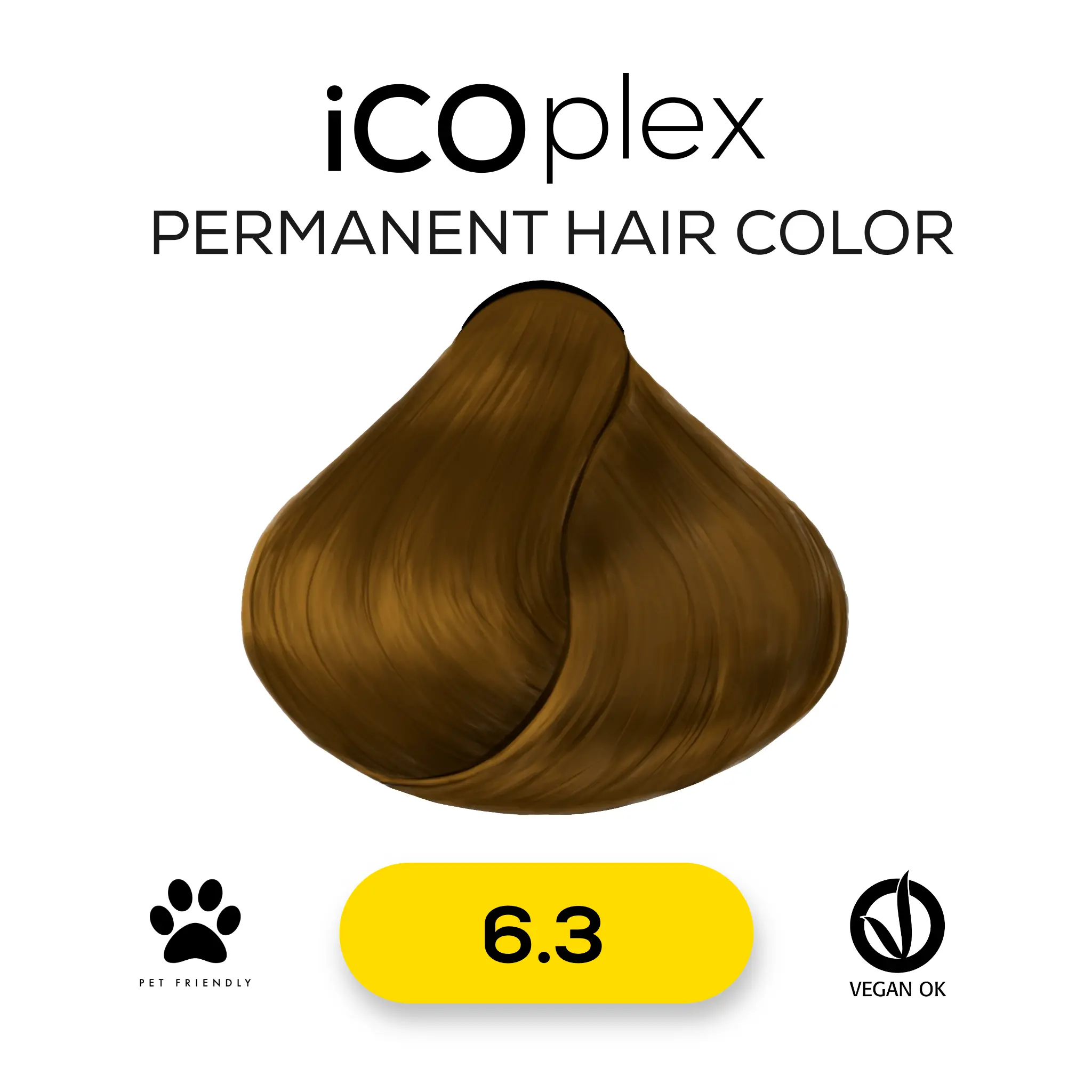 iCOplex Haircolor 6.3 - 100ml Gold Dunkelblond