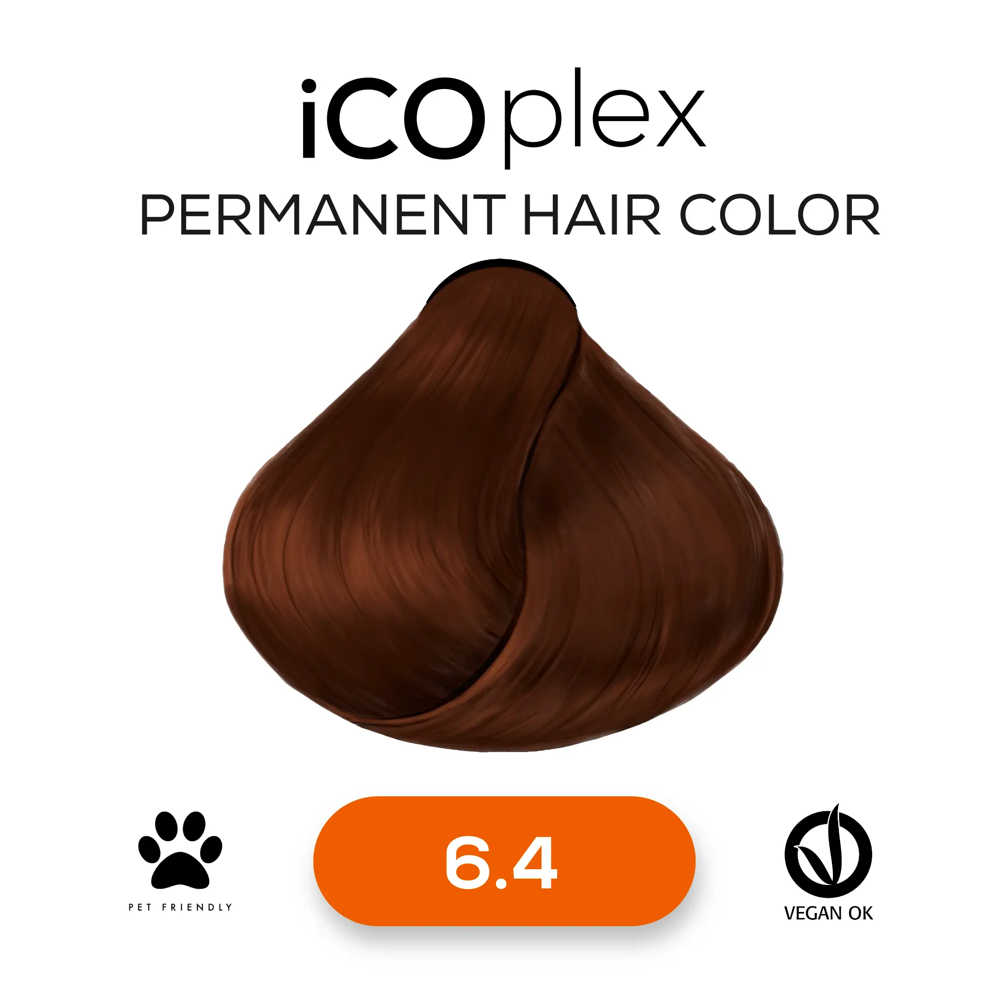 iCOplex Haircolor 6.4 - 100ml Kupfer Dunkelblond