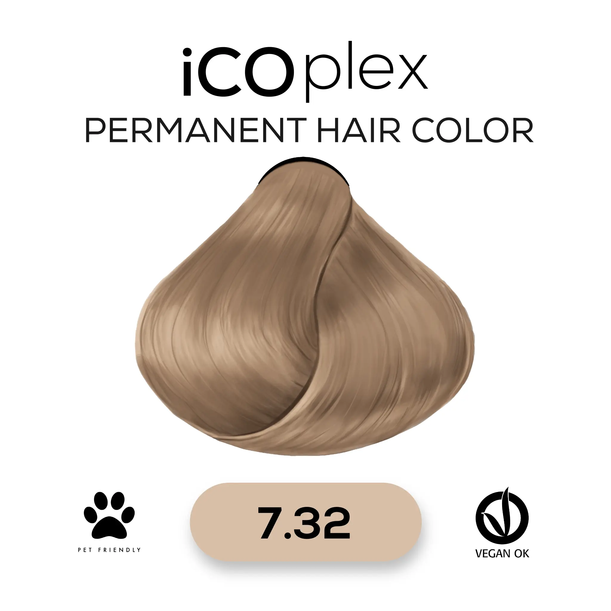 iCOplex Haircolor 7.32 - 100ml Beige Blond