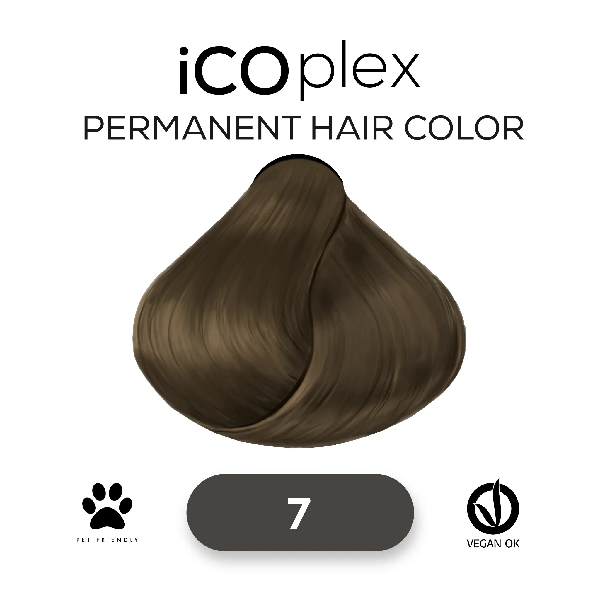 iCOplex Haircolor 7 - 100ml Blond kühl