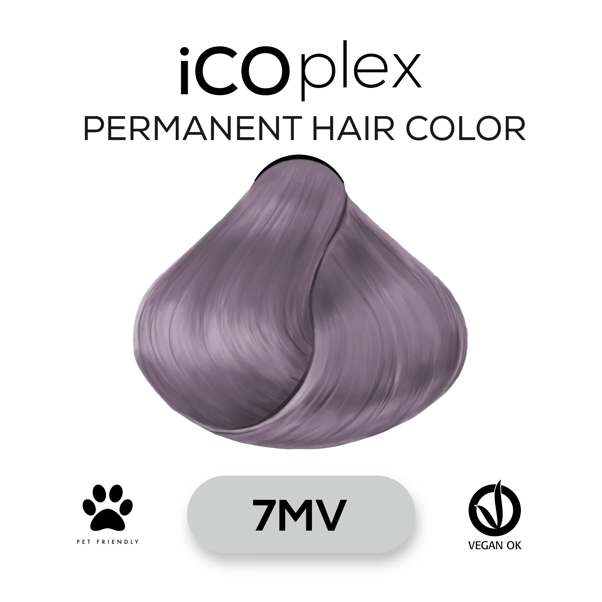 iCOplex Haircolor 7MV - 100ml Metallic Violet Blond