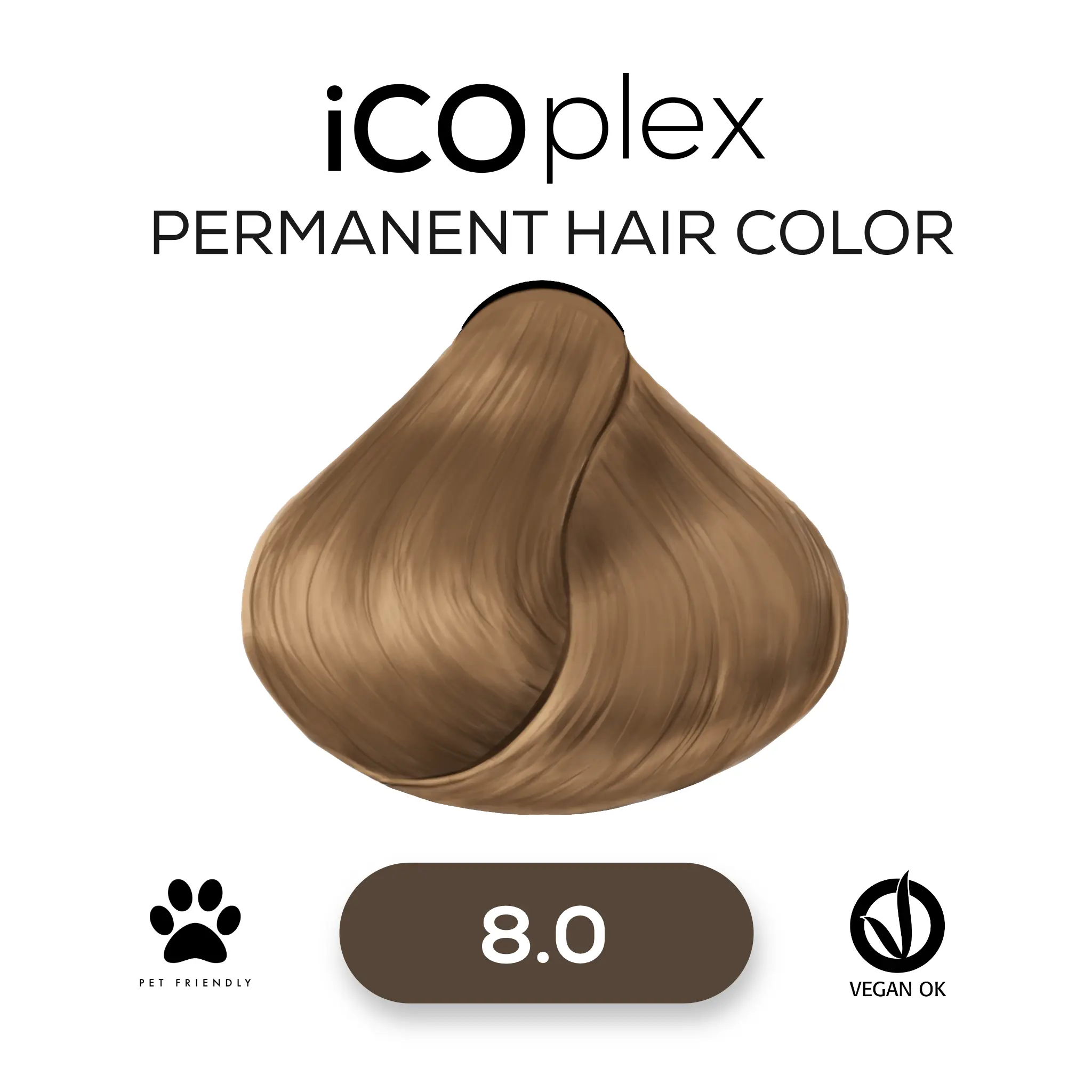 iCOplex Haircolor 8.0 - 100ml Hellblond