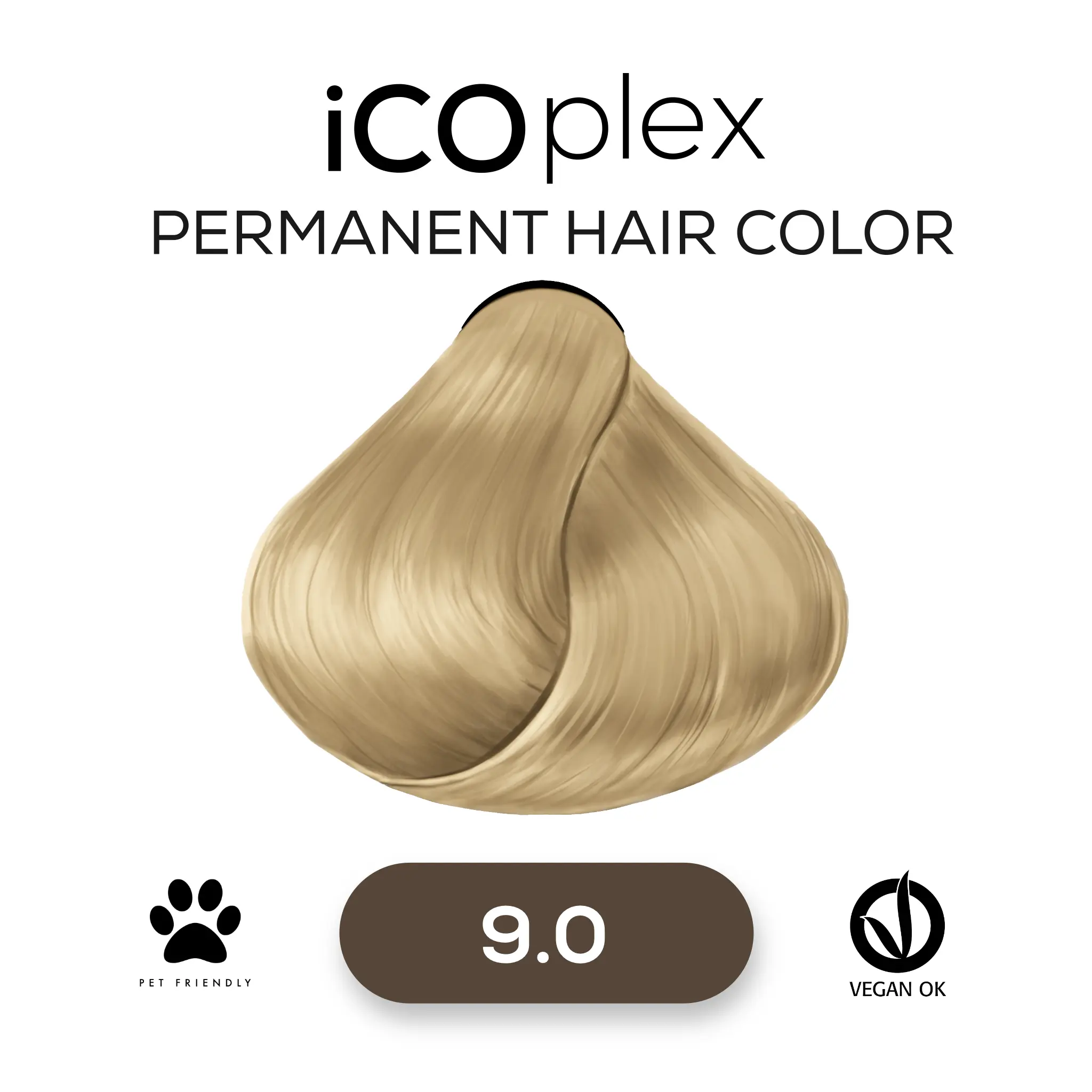 iCOplex Haircolor 9.0 - 100ml Sehr Hellblond