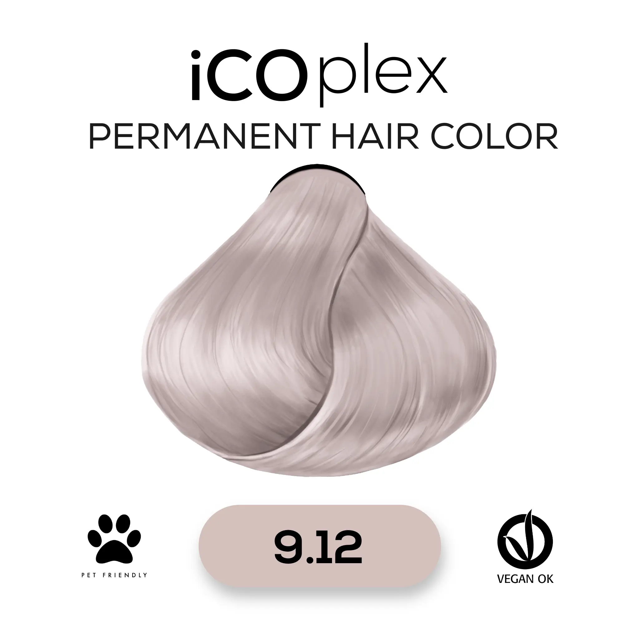 iCOplex Haircolor 9.12 - 100ml Asch Perl sehr Hellblond