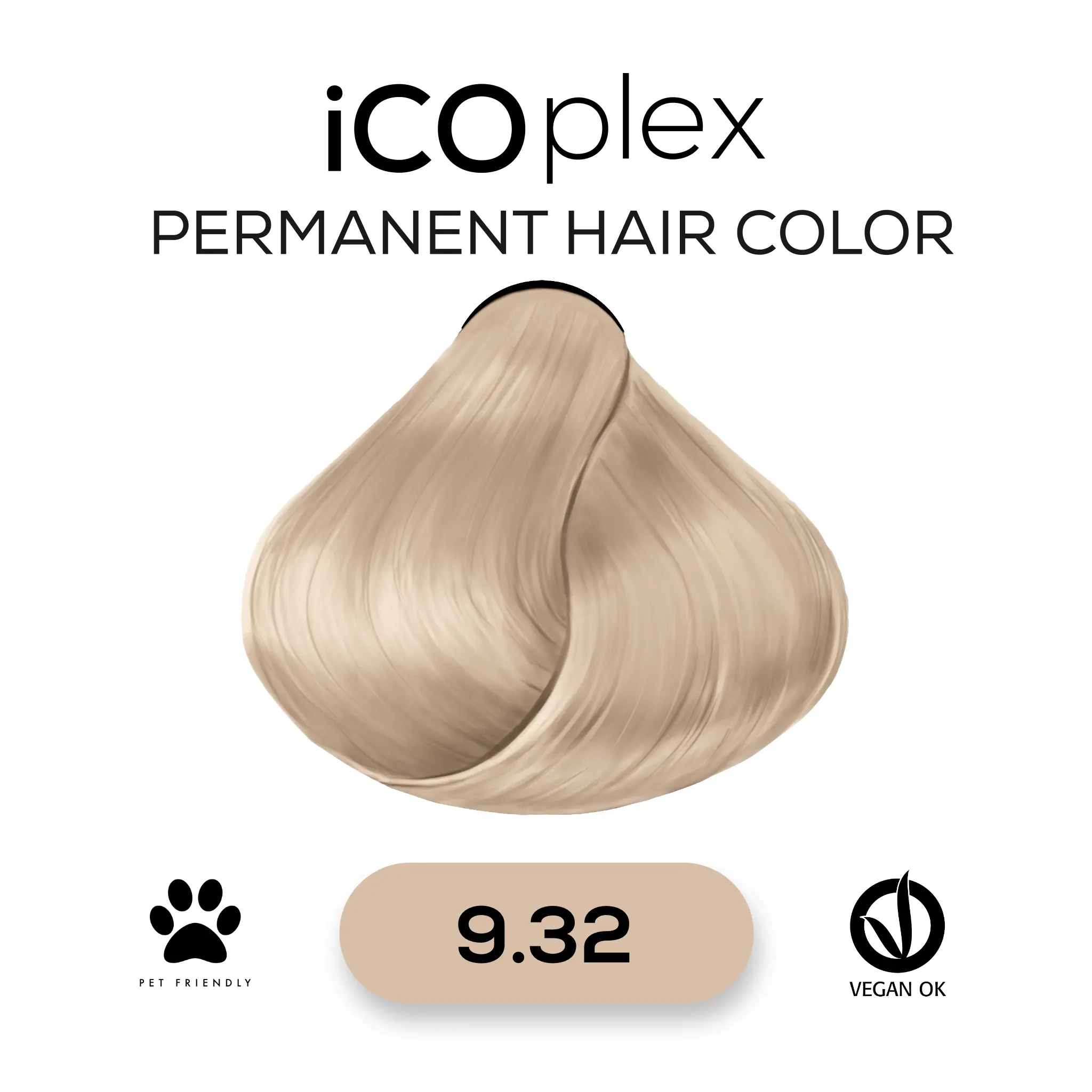 iCOplex Haircolor 9.32 - 100ml Beige sehr Hellblond