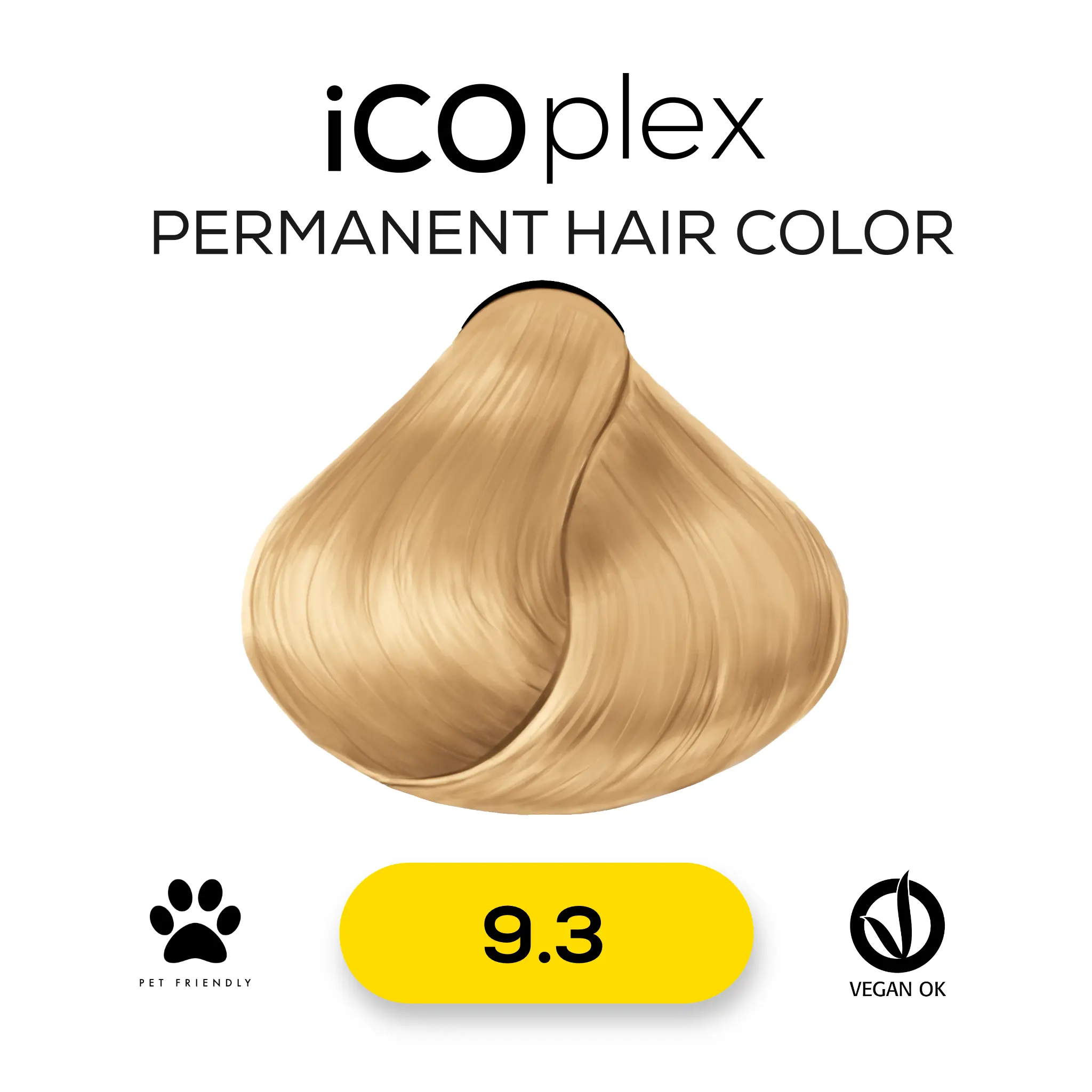 iCOplex Haircolor 9.3 - 100ml Gold sehr Hellblond