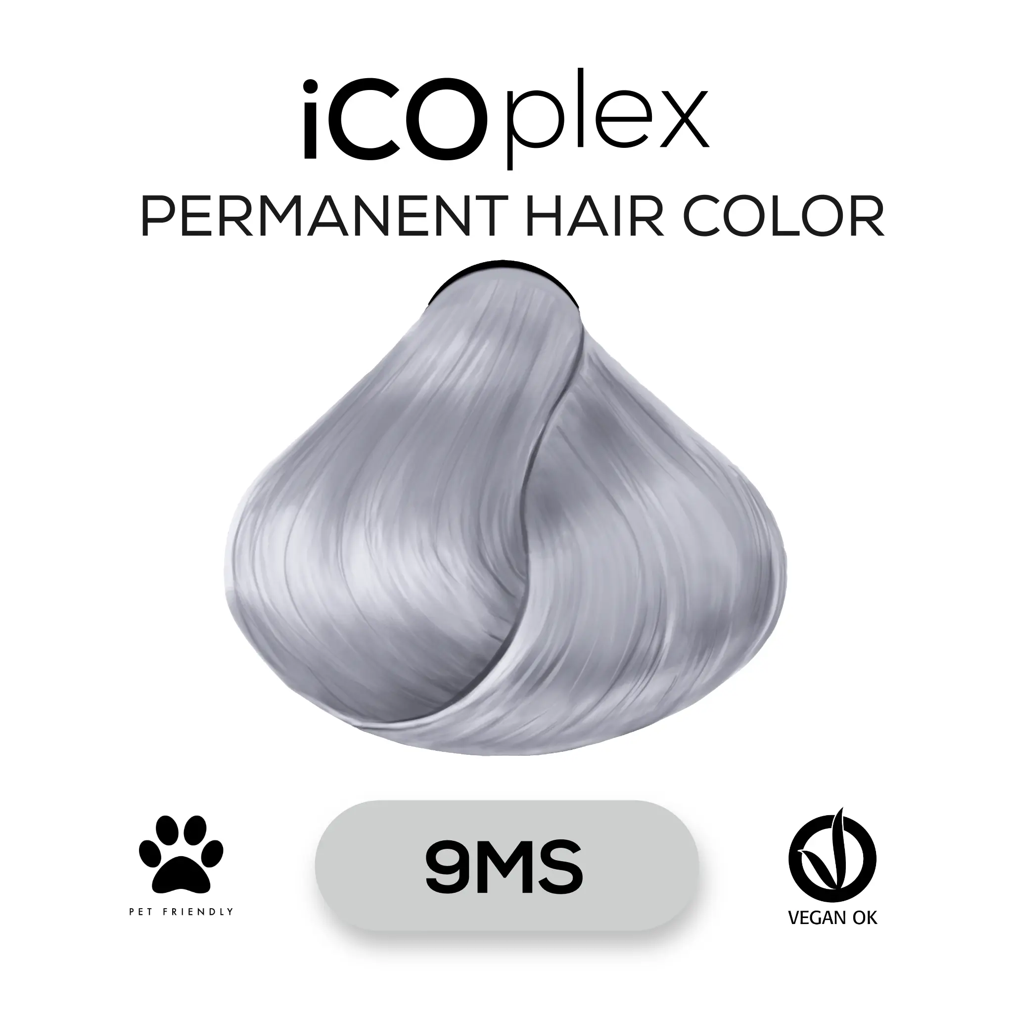 iCOplex Haircolor 9MS - 100ml Metallic Violet sehr Hellblond