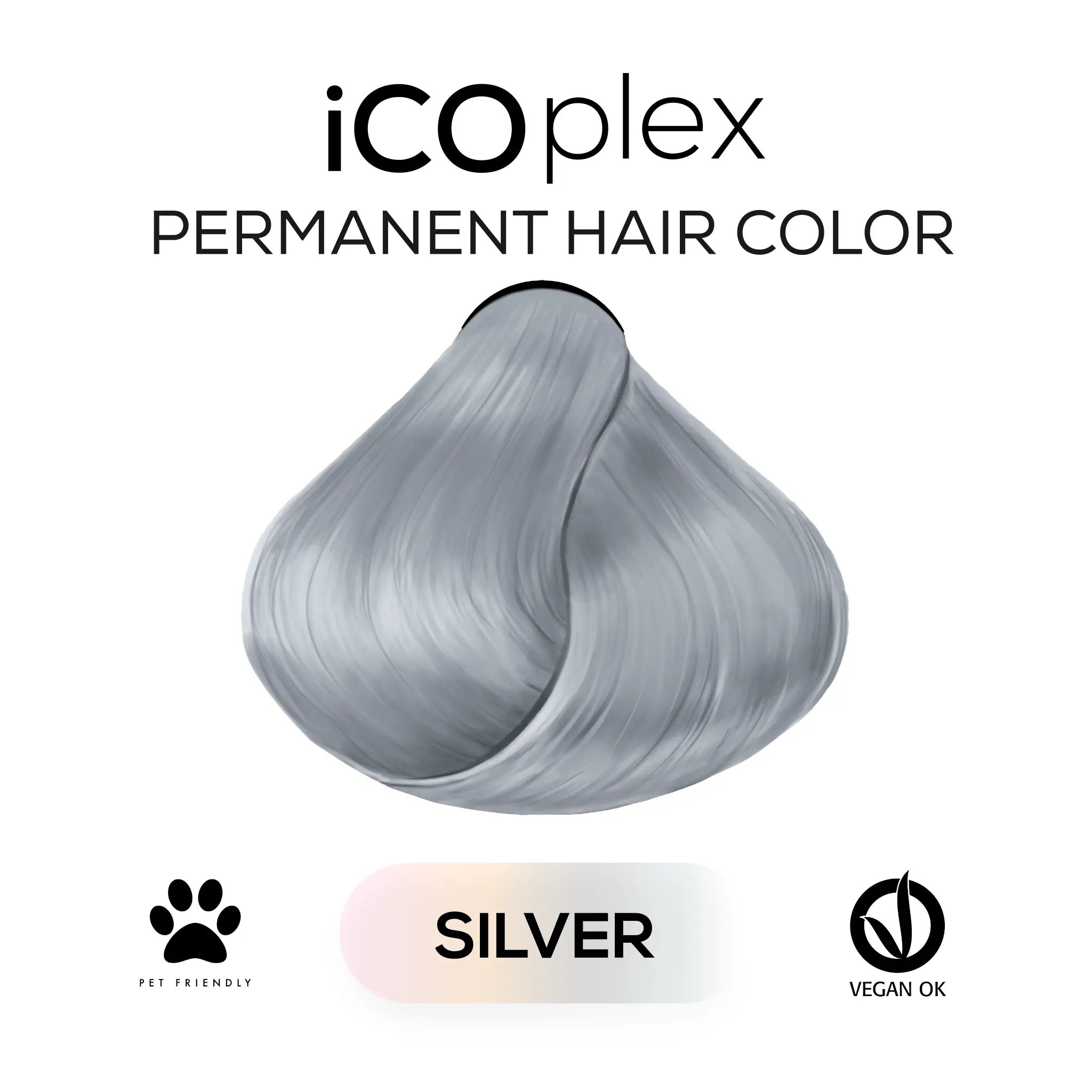 iCOplex Haircolor SILVER - 100ml Toner Silver